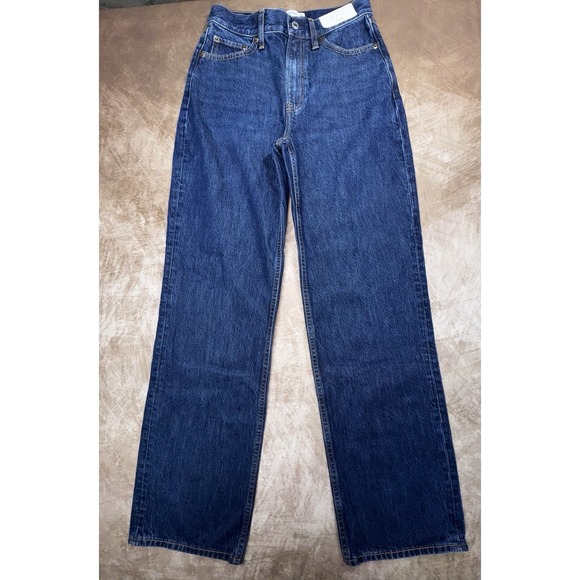 Abercrombie & Fitch Denim - Abercrombie & Fitch Womens The Loose High Rise Dark Wash Jeans Size 24 / 00 NWT